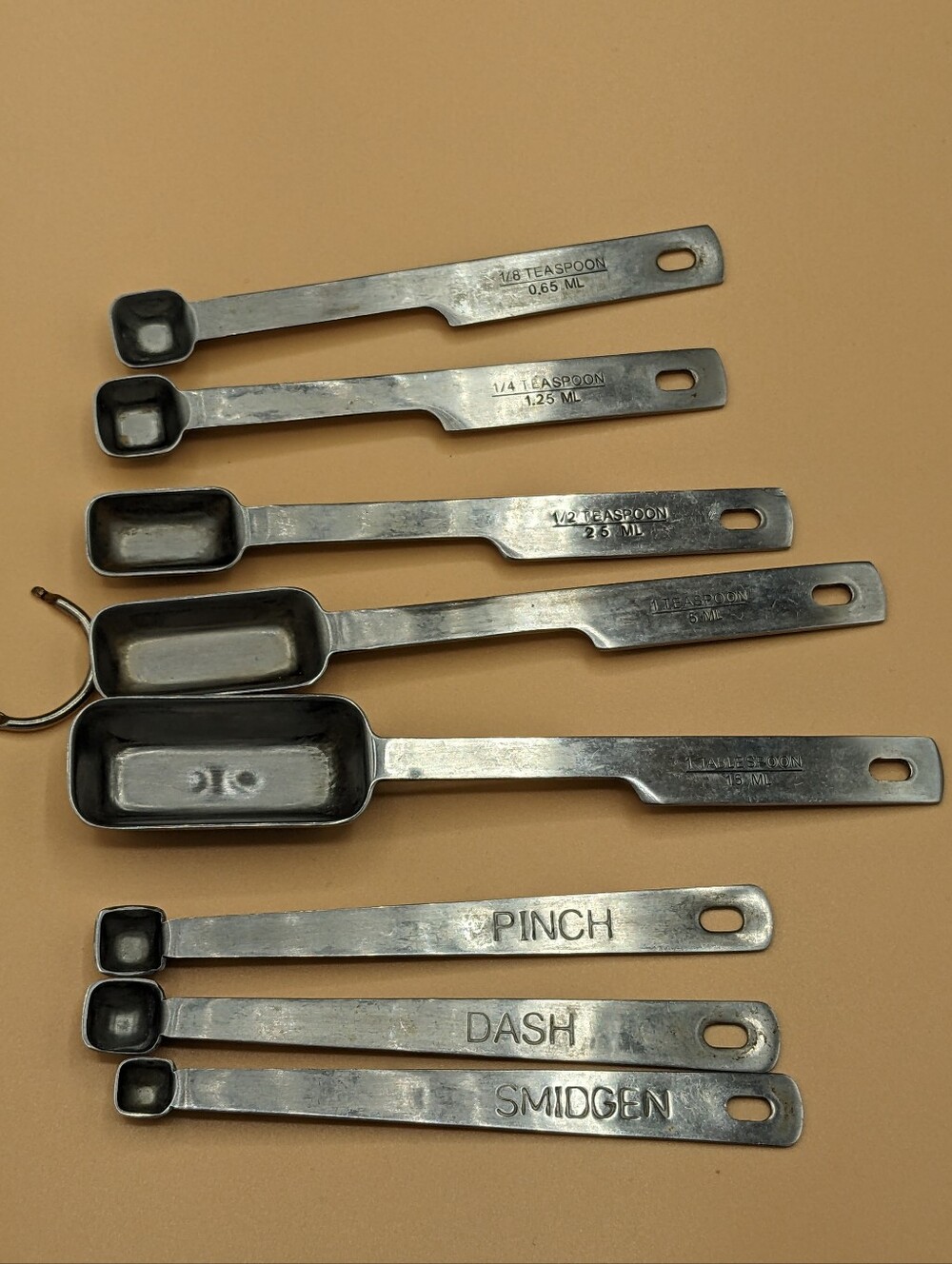 NORPRO Bakers Narrow Measuring Spoons Set of 8 Quality 18/10 Stainless Steel